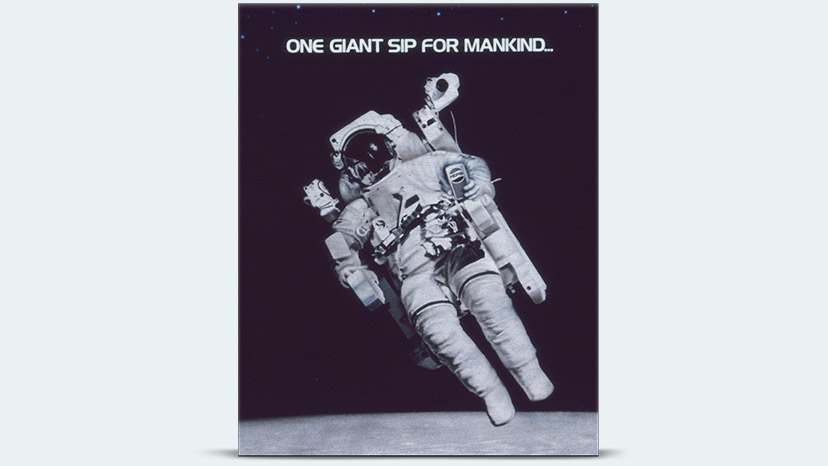 1985 Timeline - Pepsi Space Can is tested on space shuttle